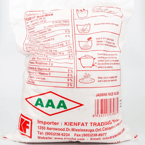 Red Dragon Jasmin Rice 8kg - Brandco Direct Inc