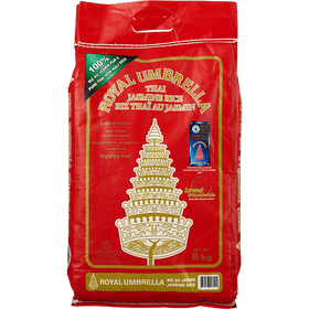 Royal Umbrella Thai Jasmine Rice 8 kg - Brandco Direct Inc