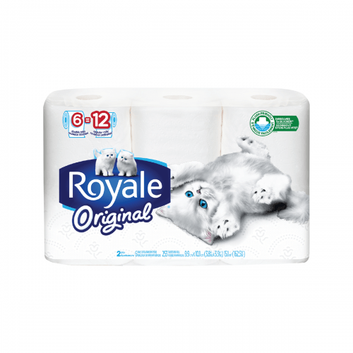 Royale Toilet Paper 6DR=12R 2Ply 242S (6Rolls) - Brandco Direct Inc