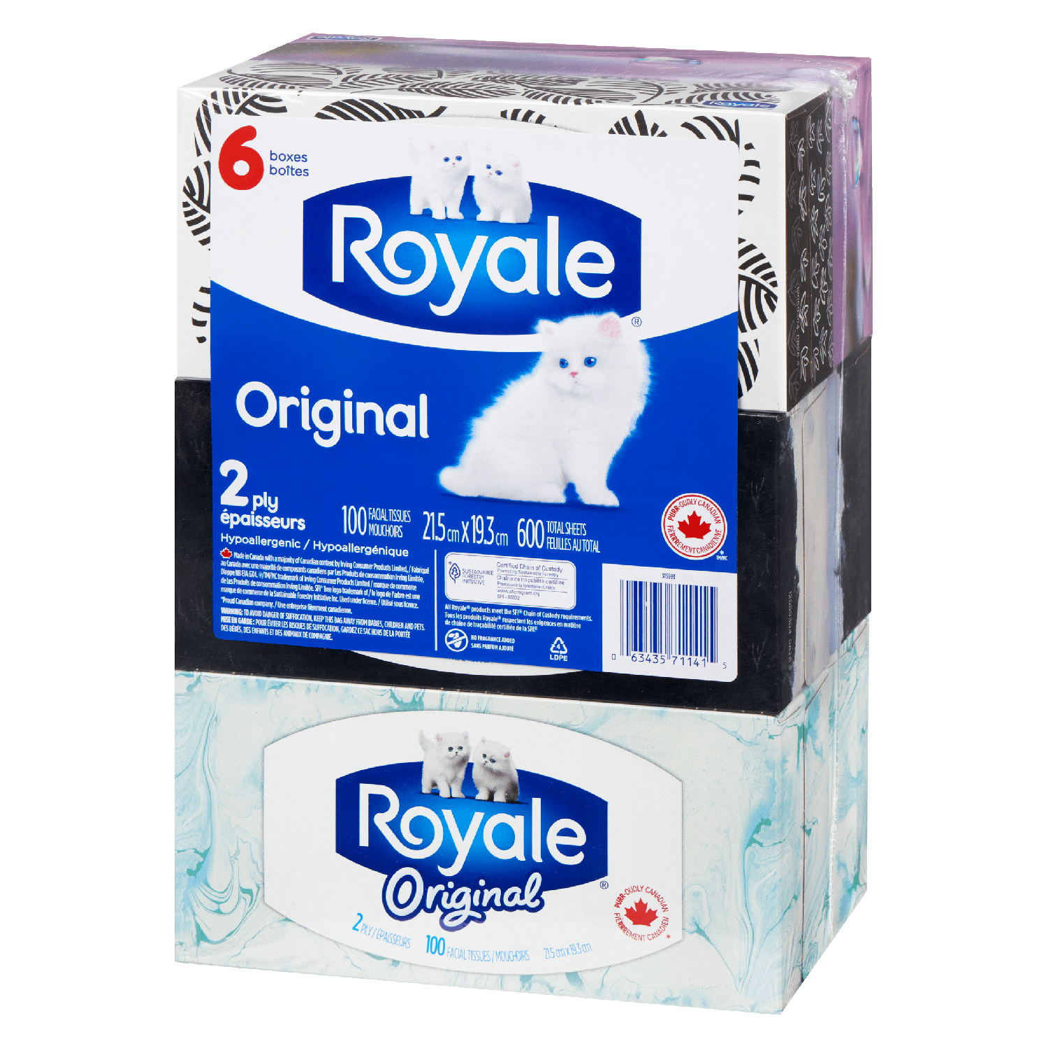 Royale Tissue 6Pack 2Ply (6x100S) - Brandco Direct Inc