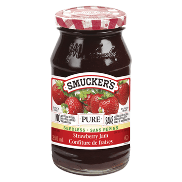 Smuckers Pure Strawberry Jam Seedless (250ml) - Brandco Direct Inc