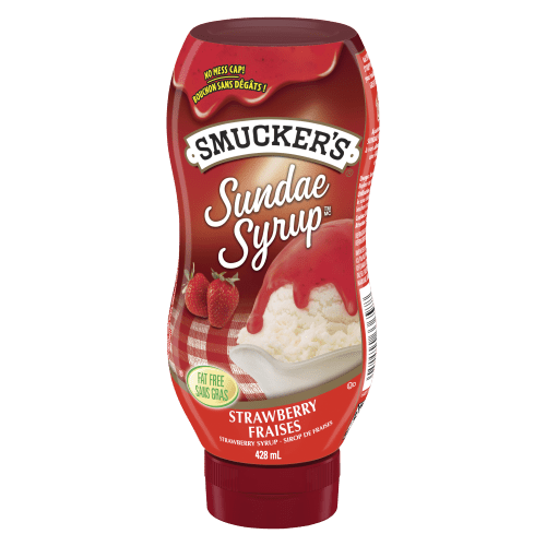 Smuckers Strawberry Syrup Sundae (428ml) - Brandco Direct Inc