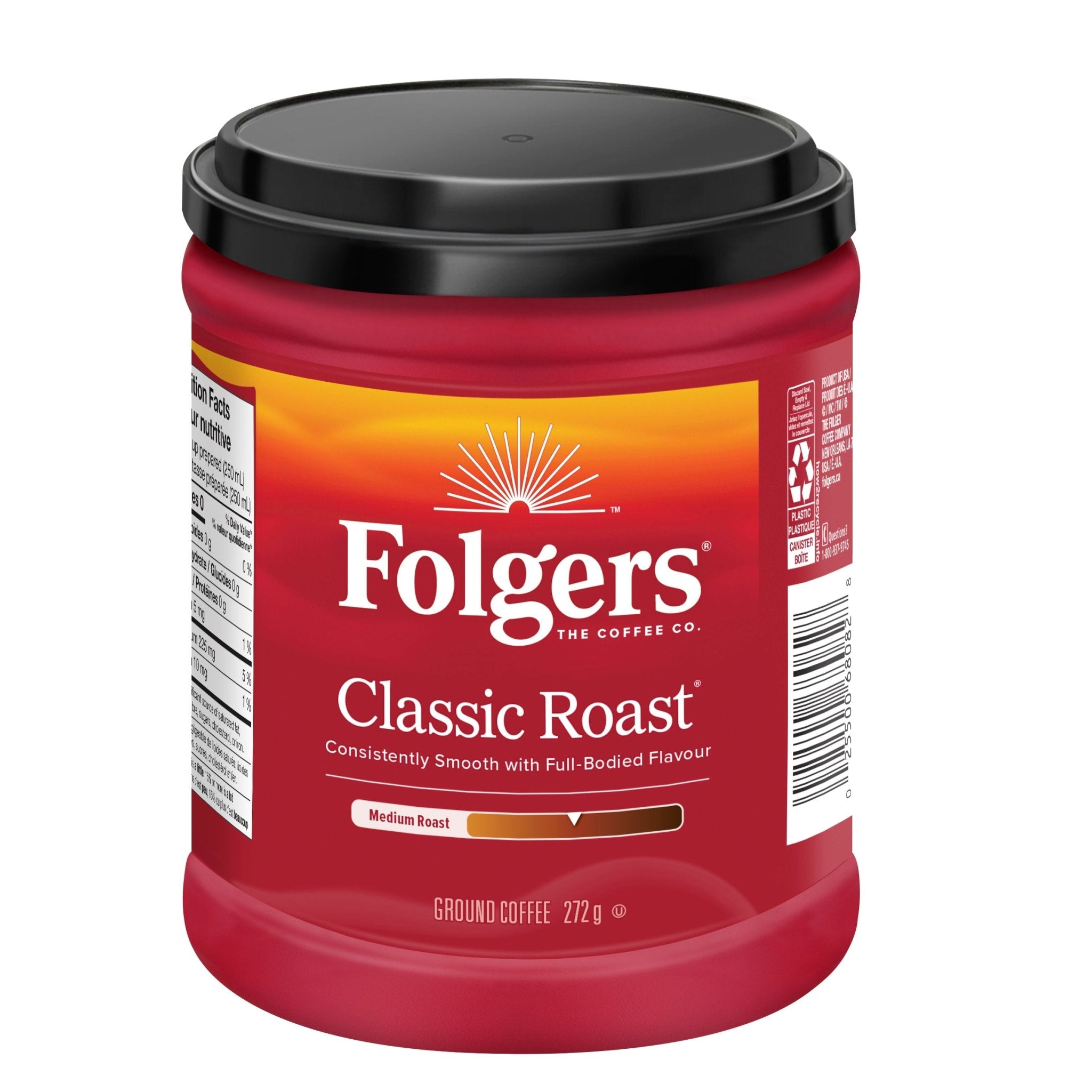 Folgers Classic Roast Coffee (272g) - Brandco Direct Inc