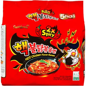 SamYang Buldak Hot Chicken 2x Spicy Ramen (5x140g) - Brandco Direct Inc