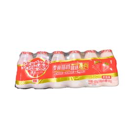 Wushang Yogurt Strawberry Flavoured Drink - (6* 100ml) - Brandco Direct Inc