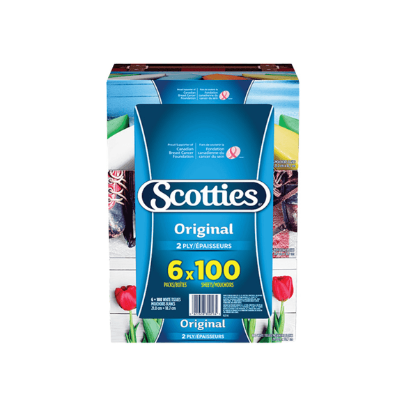 Scotties FT 6Pack 2Ply 100 Sheets (100s) - Brandco Direct Inc