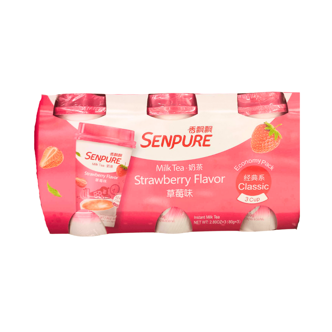 Senpure Milk Tea - Strawberry Flavor (80g x 3) - Brandco Direct Inc