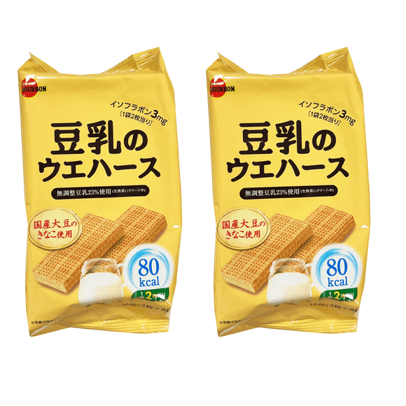 Bourbon Soybean Milk Wafer 16pcs * 2 pack - Brandco Direct Inc