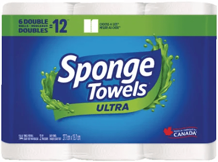 Sponge Towels Ultra 6DR=12R 2Ply 144s - Brandco Direct Inc