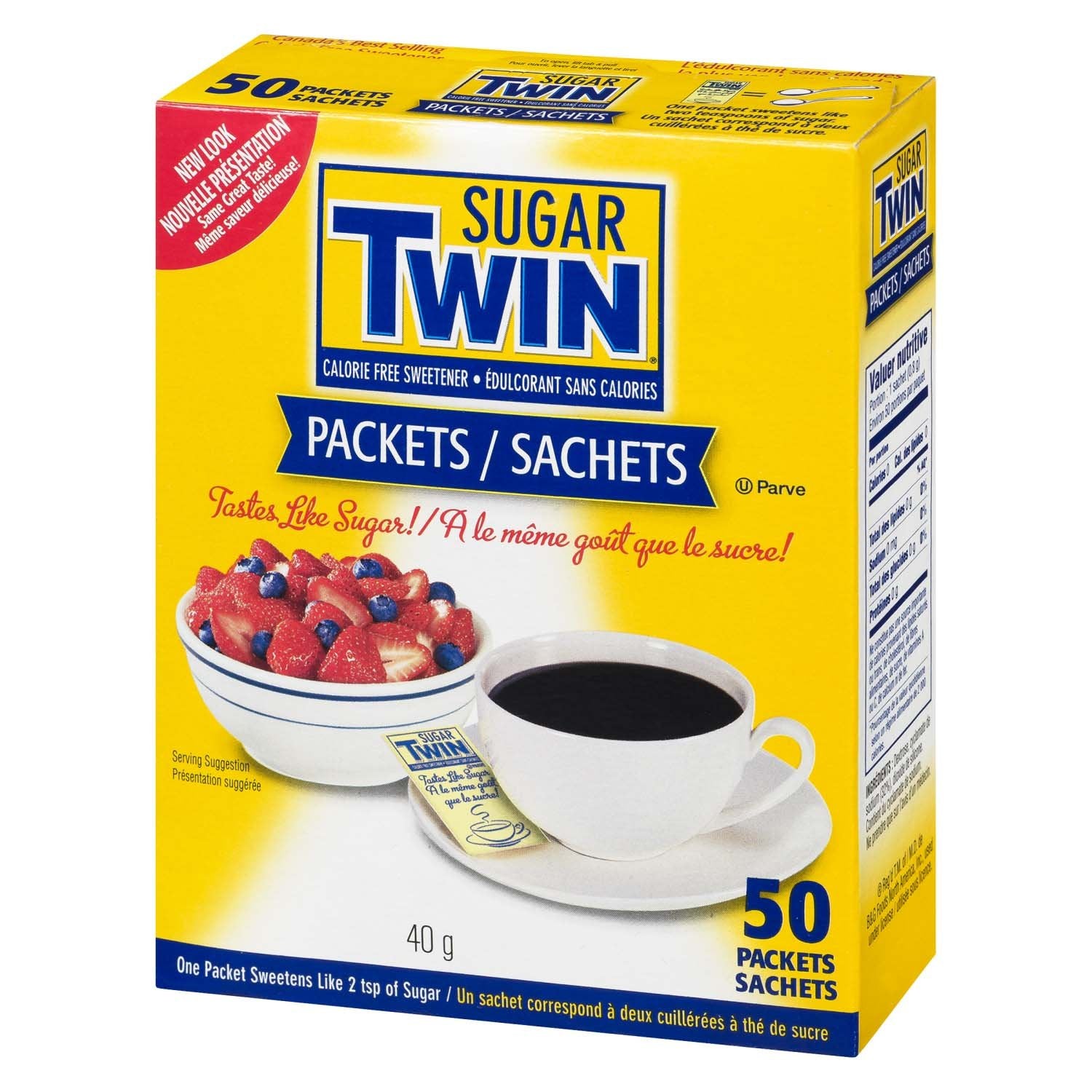 Sugar Twin Sweetener Original 40g (50 Packets) - Brandco Direct Inc