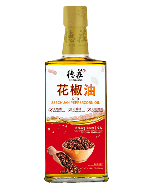 De Zhuang Szechuan Red Peppercorn Oil (238ml) - Brandco Direct Inc