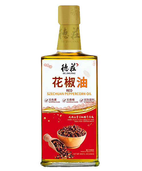 De Zhuang Szechuan Red Peppercorn Oil (238ml)