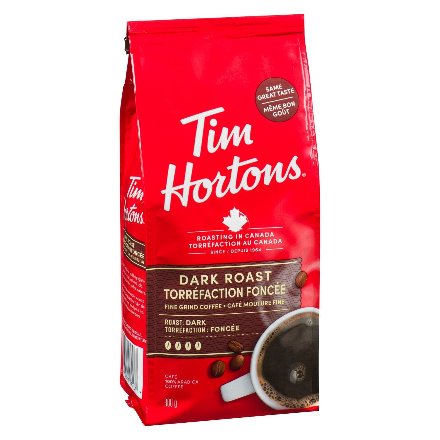 Tim Hortons Dark Roast Fine Grind Coffee (300g) - Brandco Direct Inc