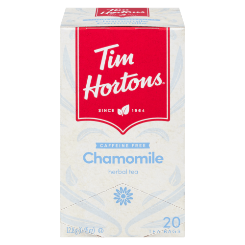 Tim Hortons Chamomile Tea Caffin Free 20ct (12.8g) - Brandco Direct Inc