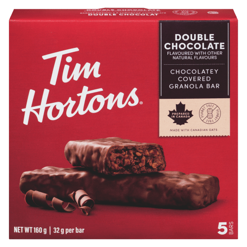 Tim Hortons Double Chocolate Granola Bar (5x32g) - Brandco Direct Inc