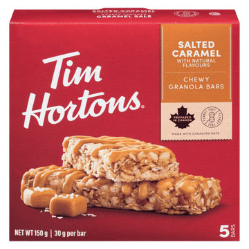 Tim Hortons Salted Caramel Granola Bar (5x30g) - Brandco Direct Inc