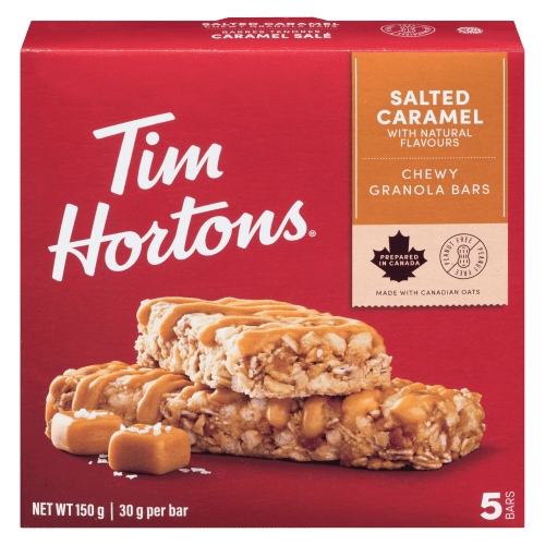 Tim Hortons Salted Caramel Granola Bar (5x30g) - Brandco Direct Inc