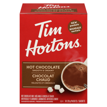 Tim Hortons Hot Chocolate Smooth & Creamy (8x28g) - Brandco Direct Inc