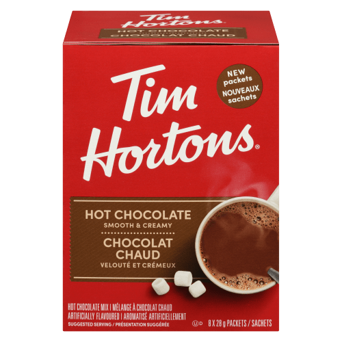 Tim Hortons Hot Chocolate Smooth & Creamy (8x28g) - Brandco Direct Inc