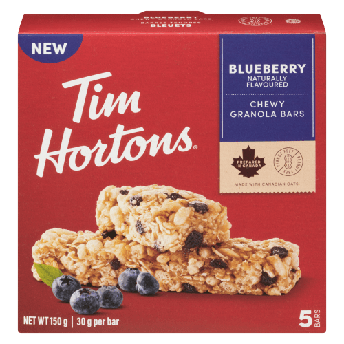 Tim Hortons Blueberry Chewy Granola Bar (5x30g) - Brandco Direct Inc