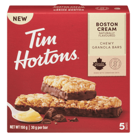 Tim Hortons Boston Cream Chewy Granola Bar (5x30g) - Brandco Direct Inc