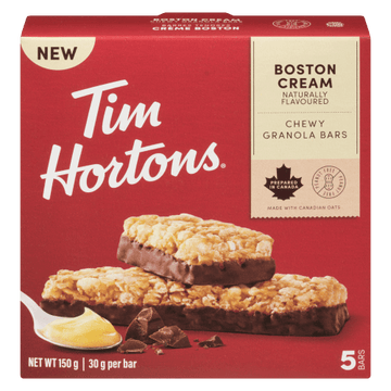 Tim Hortons Boston Cream Chewy Granola Bar (5x30g) - Brandco Direct Inc