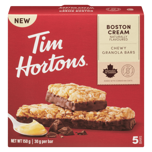 Tim Hortons Boston Cream Chewy Granola Bar (5x30g) - Brandco Direct Inc