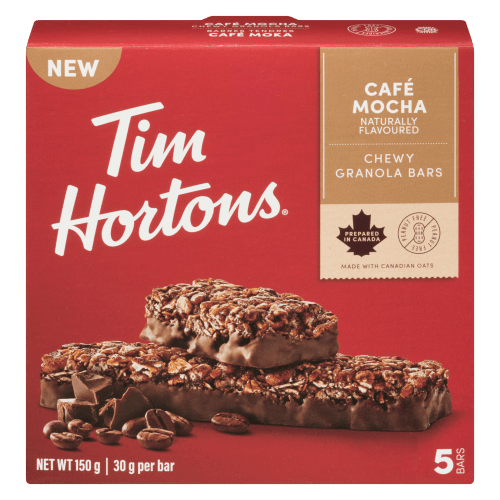 Tim Hortons Cafe Mocha Chewy Granola Bar (5x30g) - Brandco Direct Inc