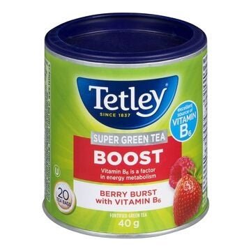 Tetley Boost Berry Burst Tea 20's (40g) - Brandco Direct Inc