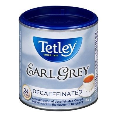 Tetley Decaffeinated Earl Grey Tea 24's (48g) - Brandco Direct Inc