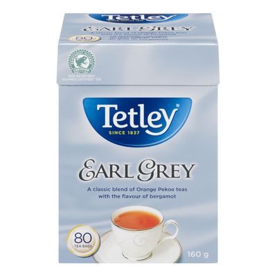 Tetley Earl Grey 80's (160g) - Brandco Direct Inc