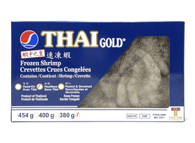 Thai Gold Frozen Headless Shrimp 16/20 (380g) - Brandco Direct Inc
