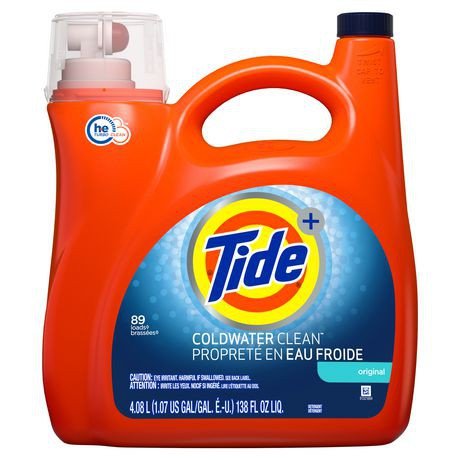 Tide Liquid Laundry Detergent Coldwater Clean 89 Loads (4.08L) - Brandco Direct Inc