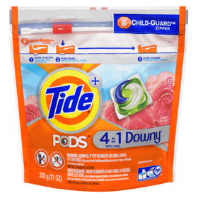 Tide Pods Detergent Downy April Fresh 4in1 12ct (328g) - Brandco Direct Inc
