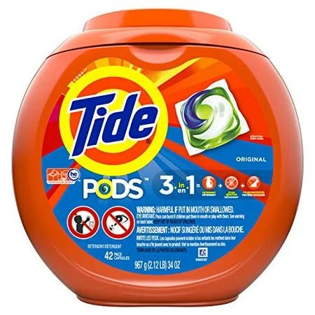 Tide Pods Detergent Original 3in1 42ct (1.04Kg) - Brandco Direct Inc