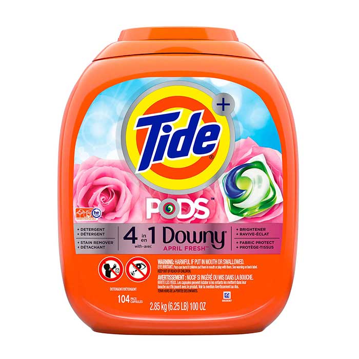 Tide Pods 4in1 Downy Aprl Frsh 85ct(2.32kg) - Brandco Direct Inc