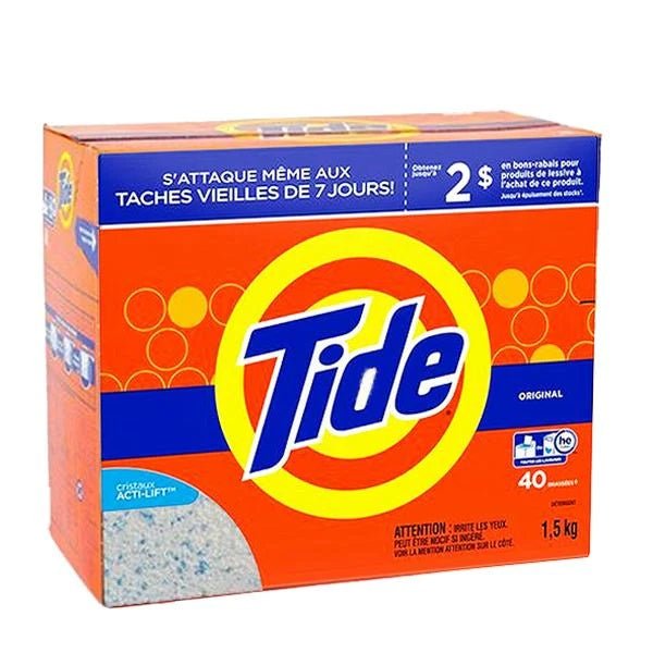 Tide Powder Original 40 Loads (1.5kg) - Brandco Direct Inc