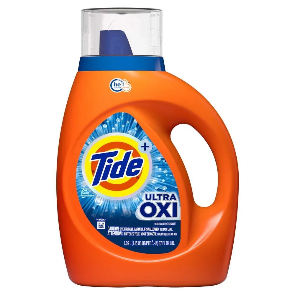 Tide Liquid Laundry Detergent High Efficiency Ultra Oxi 24 Ld (1.09L) - Brandco Direct Inc