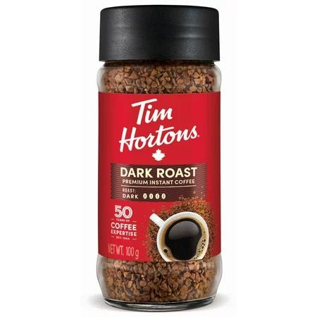 Tim Hortons Premium Instant Coffee Dark Roast (100g) - Brandco Direct Inc