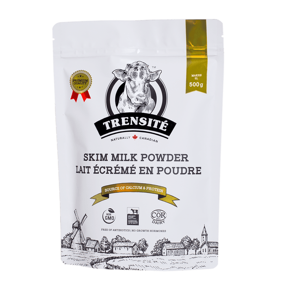 Trensité Skim Milk Powder 0.1% 500 g – 100% Canadian, Low - Fat - Brandco Direct Inc