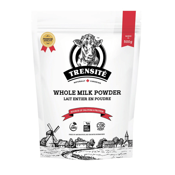 Trensit Whole Milk Powder 3.25% 500 g| 100% Natural Canadian Milk - Brandco Direct Inc