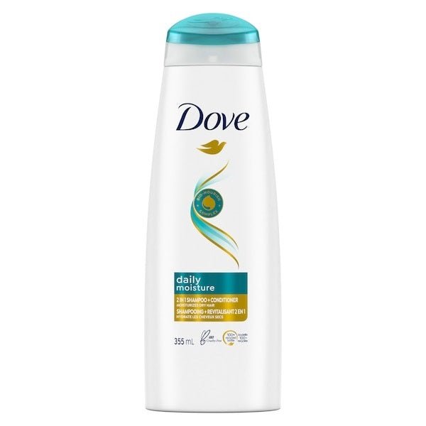 Dove Daily Moisture 2in1 Shampoo+Conditioner (355ml) - Brandco Direct Inc