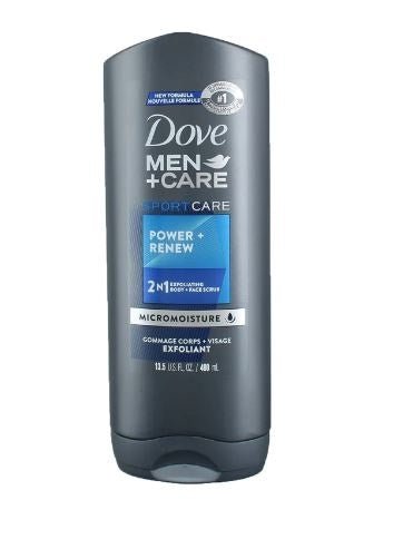 Dove Men Care Power+Renew Body&Face Wash (400ml) - Brandco Direct Inc