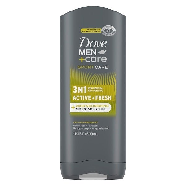 Dove Men Care Active+Fresh Body&Face Wash (400ml) - Brandco Direct Inc