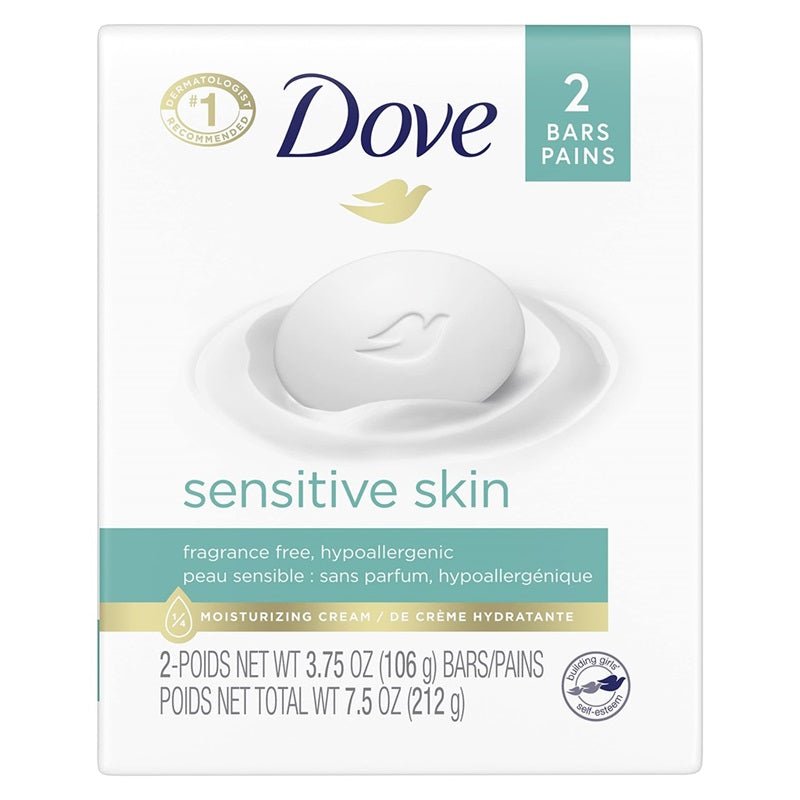 Dove Sensitive Skin Beauty Bar (2x106g) - Brandco Direct Inc