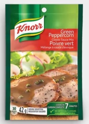 Knorr Green Peppercorn Classic Sauce Mix (42g) - Brandco Direct Inc