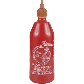 Uni Eagle Sriracha Hot Chilli Sauce With Garlic (875g) - Brandco Direct Inc