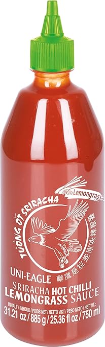 Uni Eagle Sriracha Hot Chilli Sauce With Lemongrass (885g) - Brandco Direct Inc