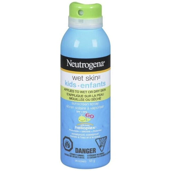 Neutrogena Kids Wet Skin Spray SPF 60 (141g) - Brandco Direct Inc