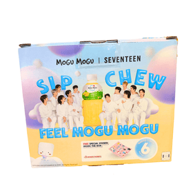 Mogu Mogu Seventeen Limited Edition | Mango Flavored Drink with Nata De Coco 6*320ml - Brandco Direct Inc